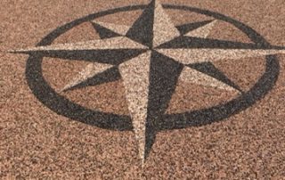 Pebble epoxy concrete coating