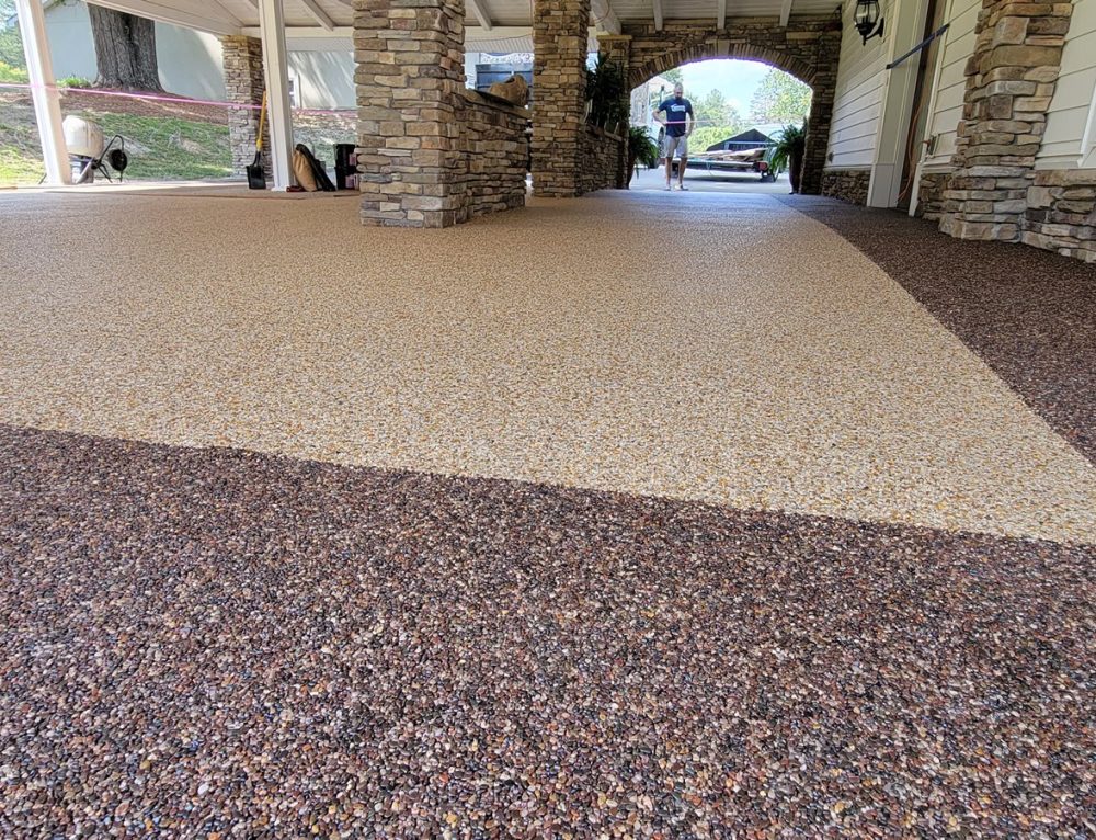 Pebble Epoxy Garage Floors - Same Price As Flake Epoxy Floors