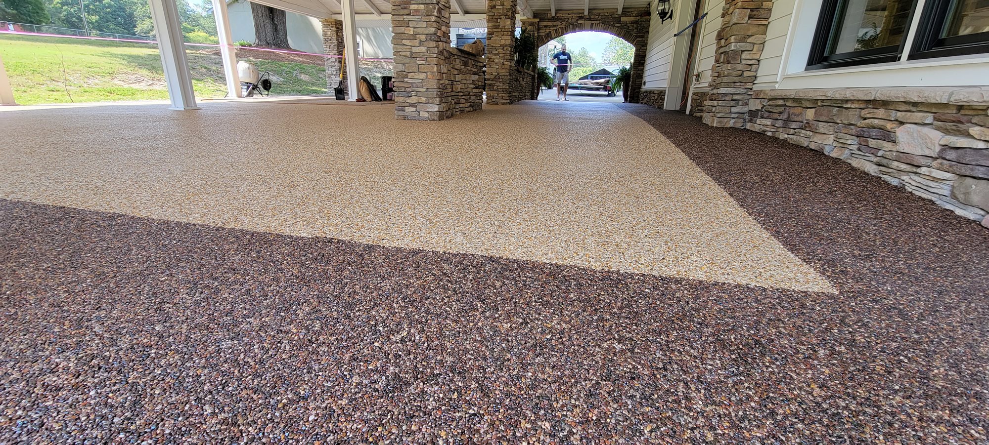 Pebble Epoxy Carport and Patio - Pebble Stone, LLC