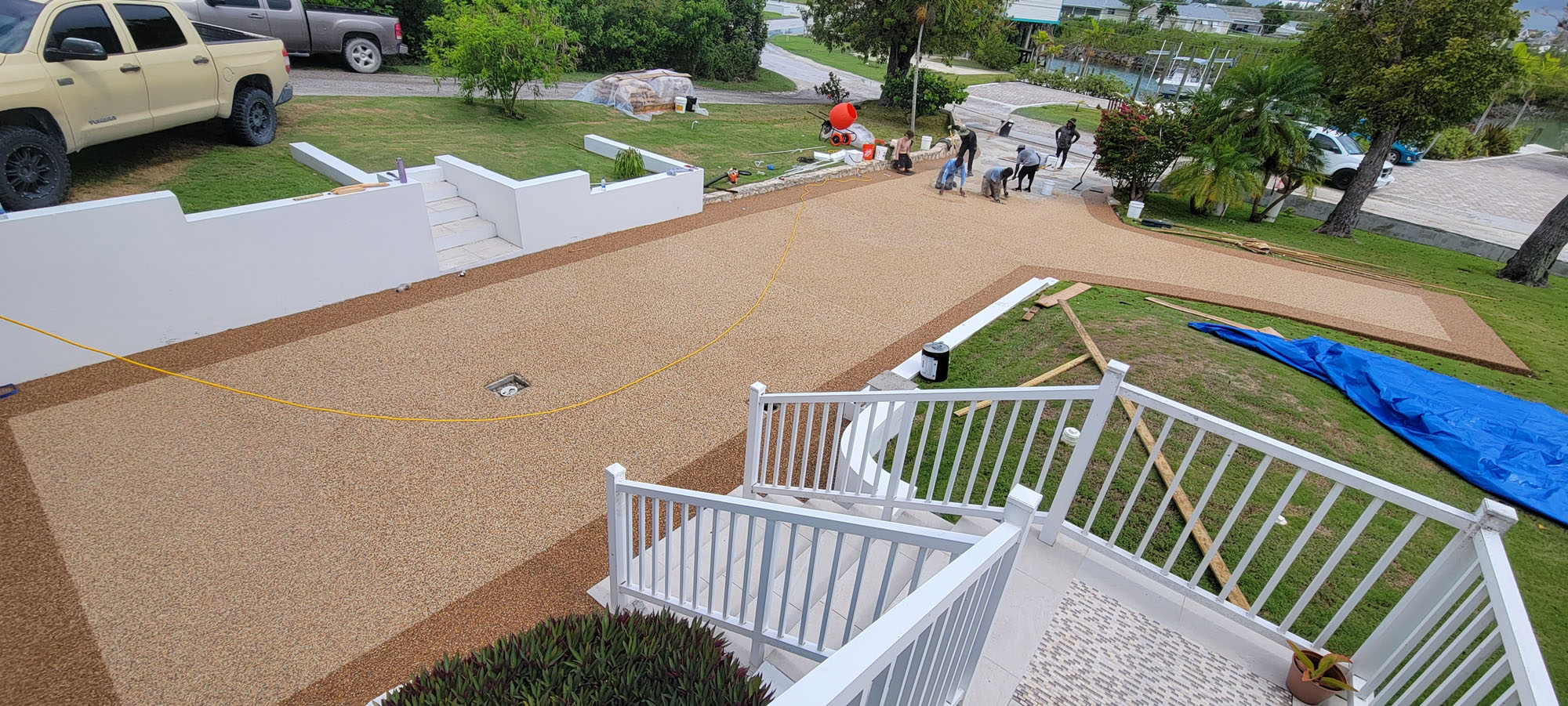 Pebble Epoxy Driveway