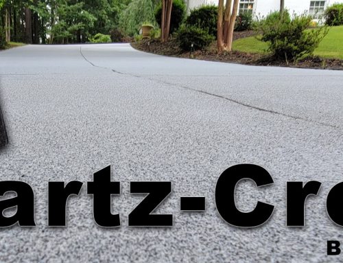 Driveway Repair With Quartz-Crete Finish!